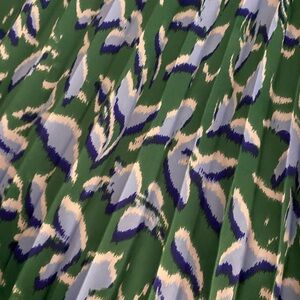 Pretty blue and Green Abstract Patterned Dress